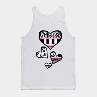 Baby Pink Y2K Busy Stripes Tank Top